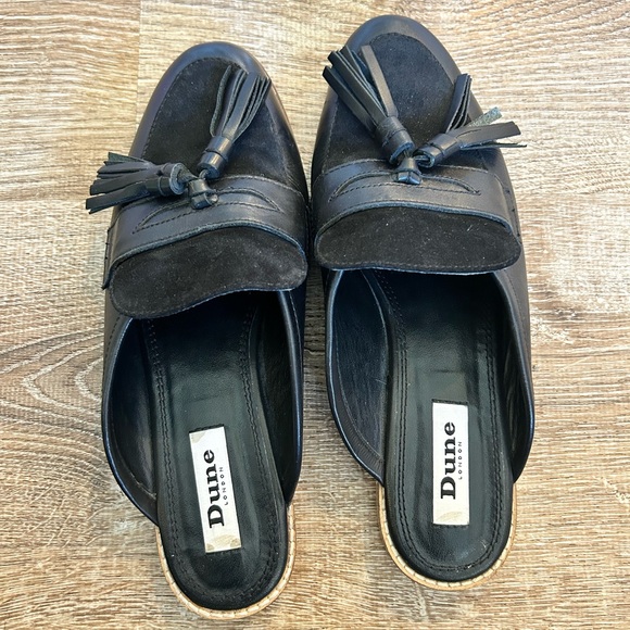 Dune black leather loafers - Picture 3 of 4